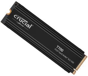 T700 2TB PCIe Gen5 NVMe M.2 SSD with heatsink