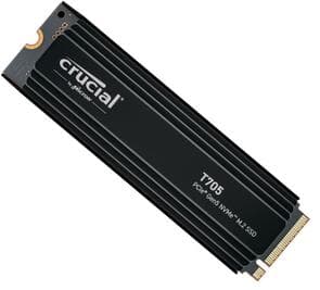 T705 4TB PCIe Gen5 NVMe M.2 SSD with heatsink