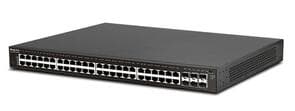 54-Port Managed 10GbE POE+ Switch (6x 10GbE SFP+ 48x GbE ports)  400W PoE Budget