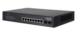 8-Port 10/100/1000 Mbps (Gigabit) Managed Switch with 2 Gigabit SFP