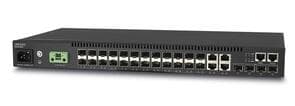 20 x GigE SFP ports 4 x GigE Combo Ports 4 x SFP+ 10GigE Ports