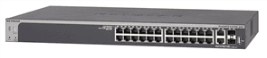 24-port Gigabit Stackable Smart Switch 4x10GigE ports (2x RJ45 & 2x SFP+)