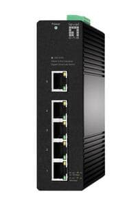 6-Port Gigabit Industrial Smart Switch -40°C to 75°C DIN-Rail (Promotional price)