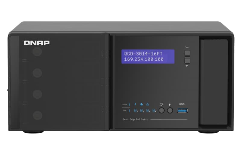 QNAP QNAP QGD-3014-16PT-8G Smart Edge PoE Switch NAS NVR Router Appliance QGD-3014-16PT-8G