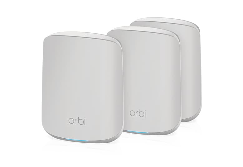 NETGEAR NETGEAR RBK353-100AUS Orbi Dual-Band WiFi 6 Mesh System 1.8Gbps Router + 2 Satellites RBK353-100AUS