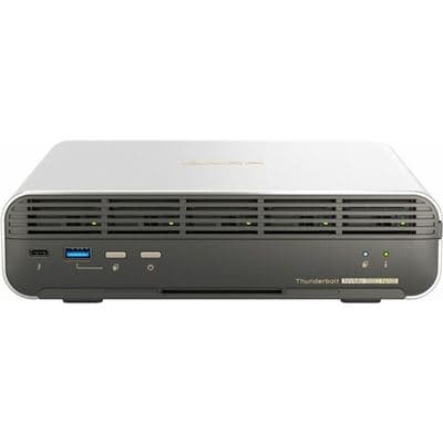 QNAP 5-bay All-Flash NASbook for up to 5x E1.S or M.2 PCIe NVMe SSDs TBS-H574TX-I3-12G