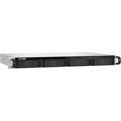 QNAP Compact 1U short-depth rackmount 4-Bay NAS with E1.S/M.2 PCIe NVMe slots and 10GbE expandability TS-H765EU-8G