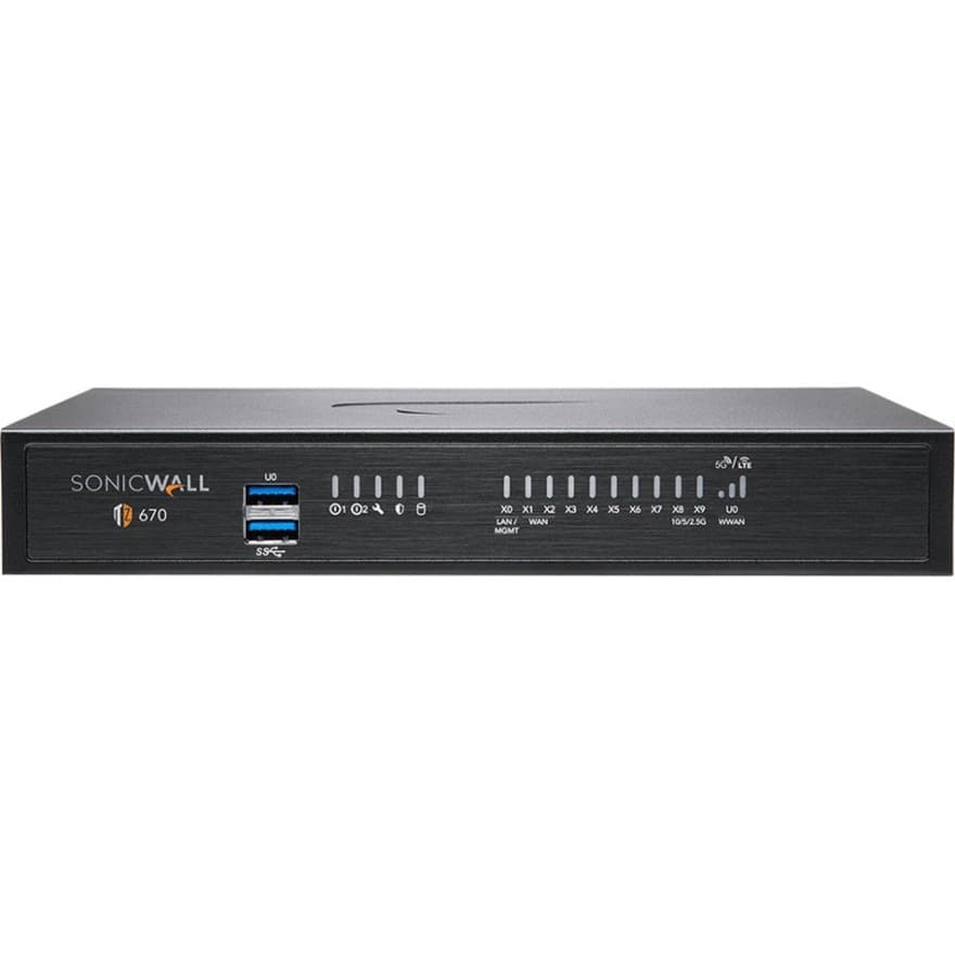 SONICWALL SONICWALL TZ670 HIGH AVAILABILITY 02-SSC-5654
