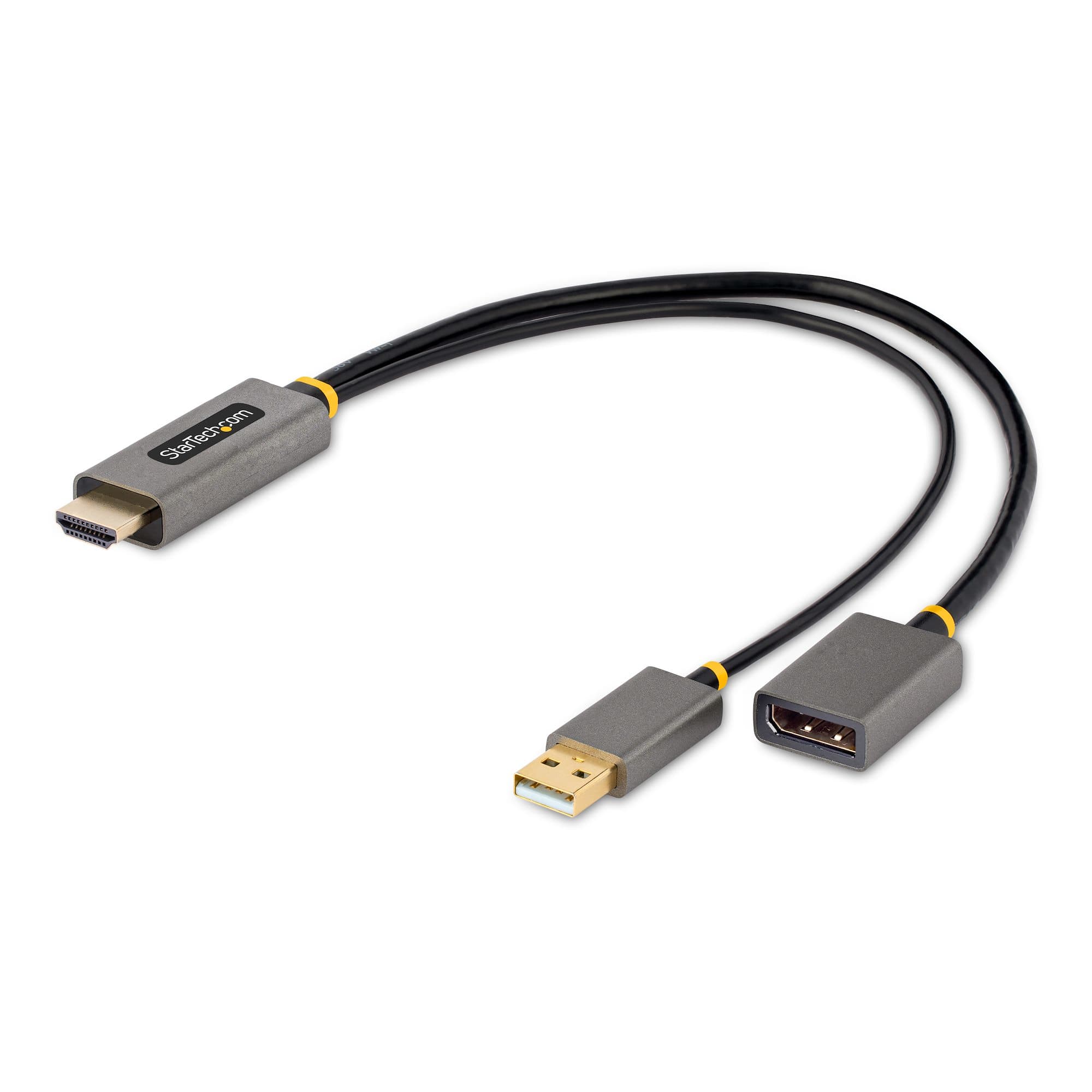 STARTECH STARTECH.COM 1FT HDMI TO DISPLAYPORT ADAPTER, 4K 60HZ HDR HDMI DP CONVERTER 3 YR 128-HDMI-DISPLAYPORT
