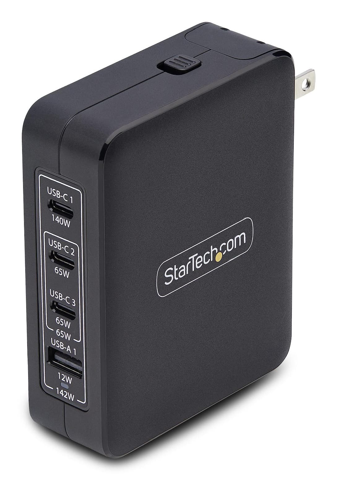 STARTECH STARTECH.COM 140W USB-C WALL CHARGER, USB-C/USB-A, PD GAN POWER ADAPTER, 2 YR 3114GCU-WALL-CHARGER