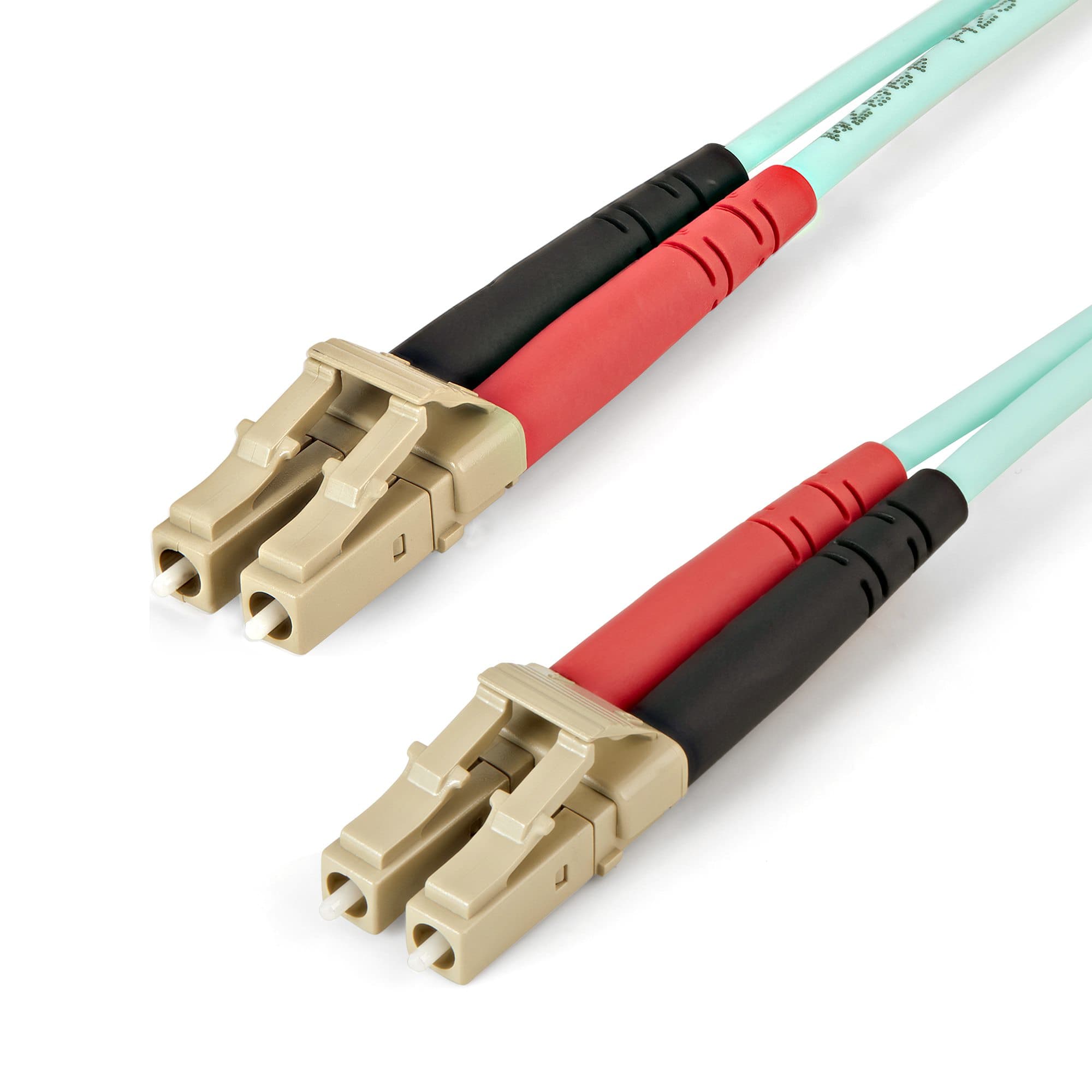 STARTECH STARTECH.COM 1M AQUA OM4 DUPLEX MULTIMODE FIBER OPTIC CABLE - 50/125 - LC, LTW 450FBLCLC1