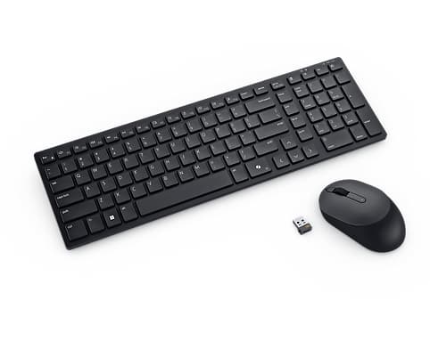 DELL DELL SILENT KEYBOARD AND MOUSE US ENGLISH - KM555 -RETAIL PKG -3YR ADV EXC SERV-SNP 580-BBZH