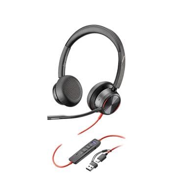 HP HP Poly Blackwire 8225 Stereo MS Teams Certified USB-C +USB-C/A Adapter - BUY5GET1FREE 8X225AA-BUY5GET1FREE