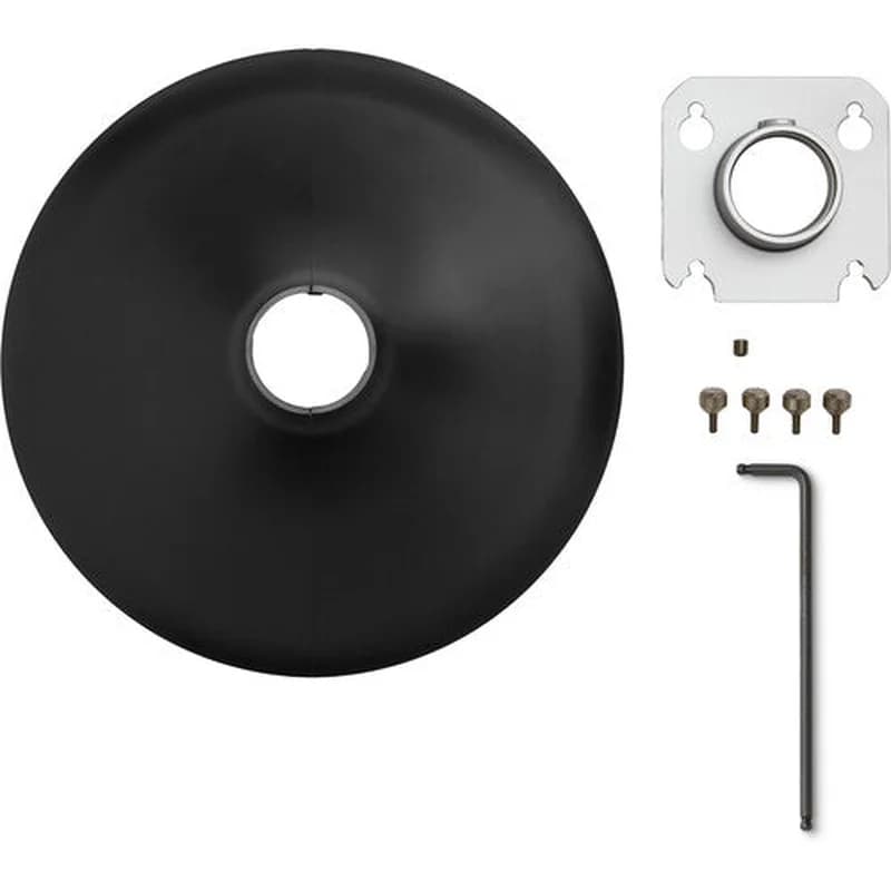 SHURE SHURE (A901B-R-PM-1.5IN) 1.5" POLE MOUNT KIT, MXA901 ROUND, BLK A901B-R-PM-1.5IN