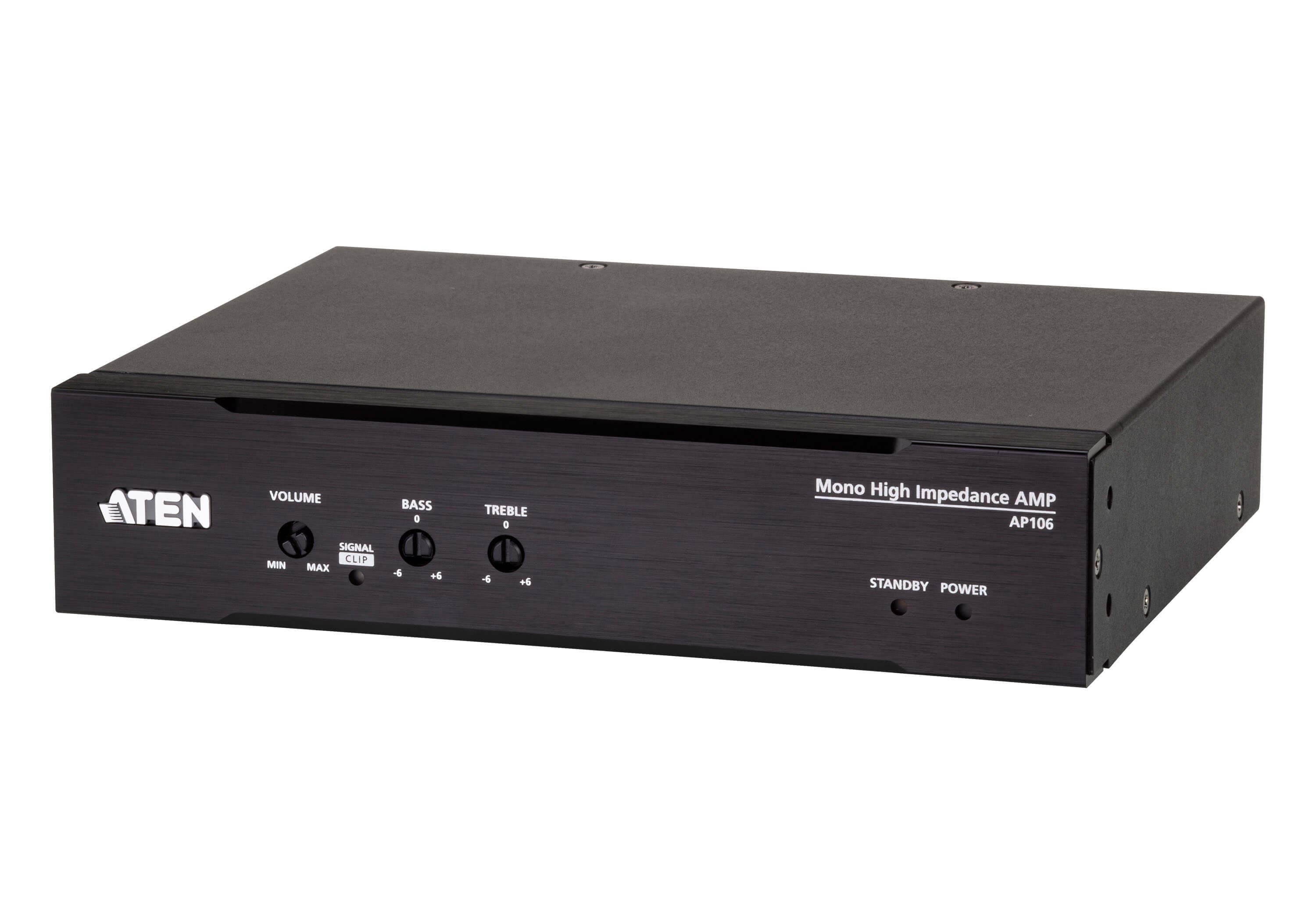 ATEN ATEN 60W COMPACT HIGH IMPEDANCE MONO POWER AMPLIFIER WITH 2-BAND EQUALISER AP106-AT-U