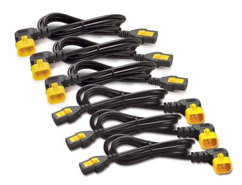 APC APC (AP8704R-WW) POWER CORD KIT (6 EA), LOCKING, C13 TO C14 (90 DEGREE), 1.2M AP8704R-WW