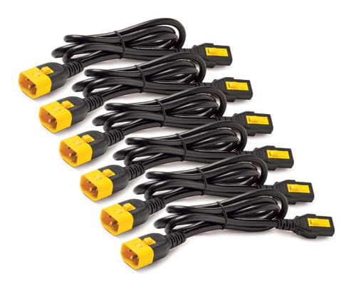 APC APC POWER CORD KIT (6 PACK), C13 TO C14, 1.2M, (BLACK) - 2YR AP8704S-WW