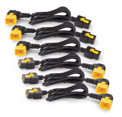 APC APC (AP8716R) POWER CORD KIT (6 EA), LOCKING, C19 TO C20 (90 DEGREE), 1.8M AP8716R