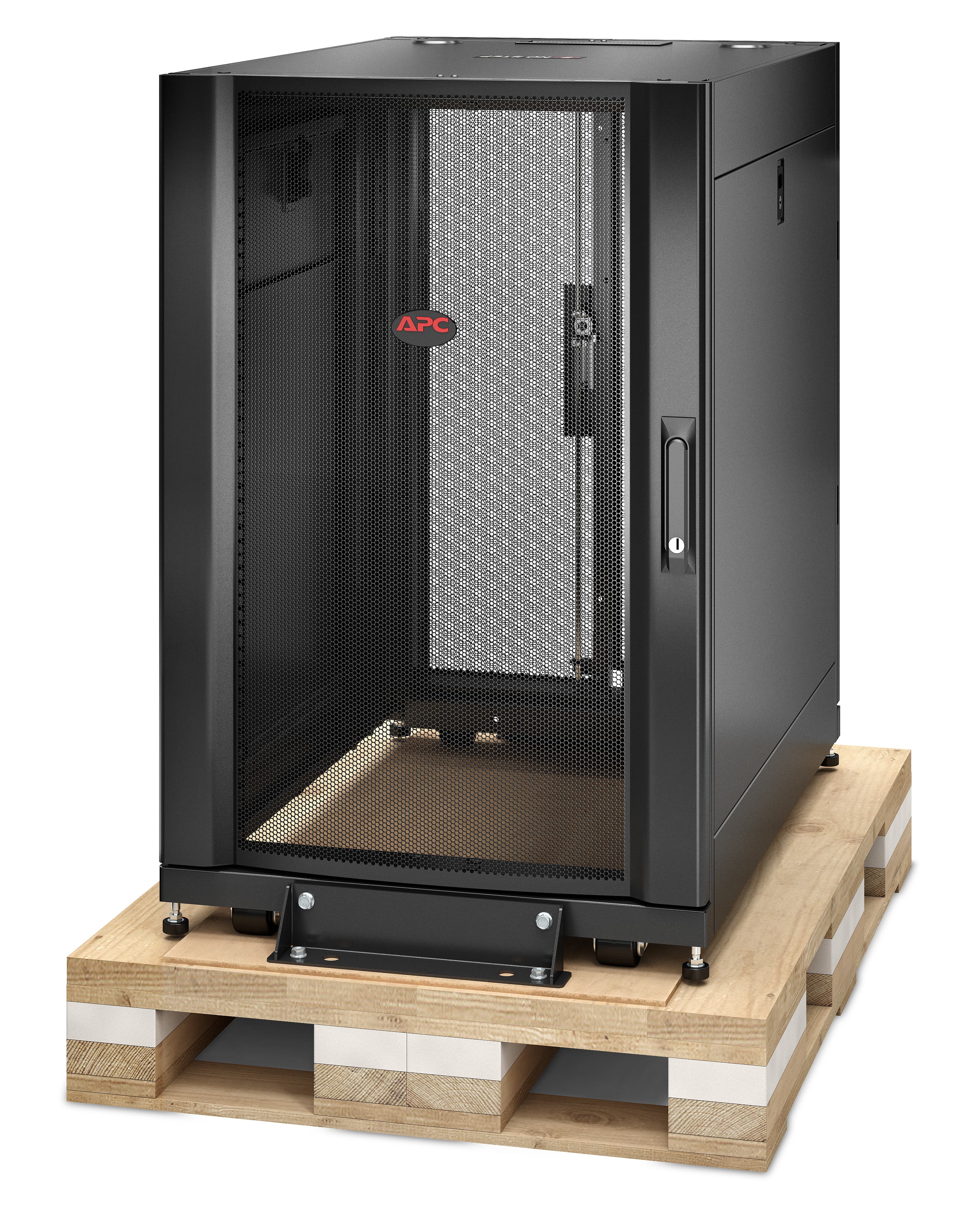 APC APC NETSHELTER SX 18U SERVER RACK ENCLOSURE 600MM X 900MM W/ SIDES BLACK SHOCK PACKAGING AR3006SP