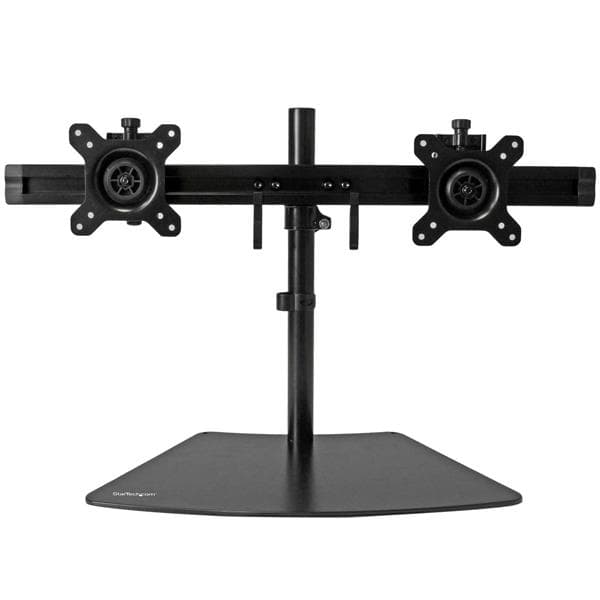 STARTECH STARTECH.COM DUAL MONITOR STAND FOR UP TO 24" MONITORS - HORIZONTAL - BLACK 5 YR ARMBARDUO