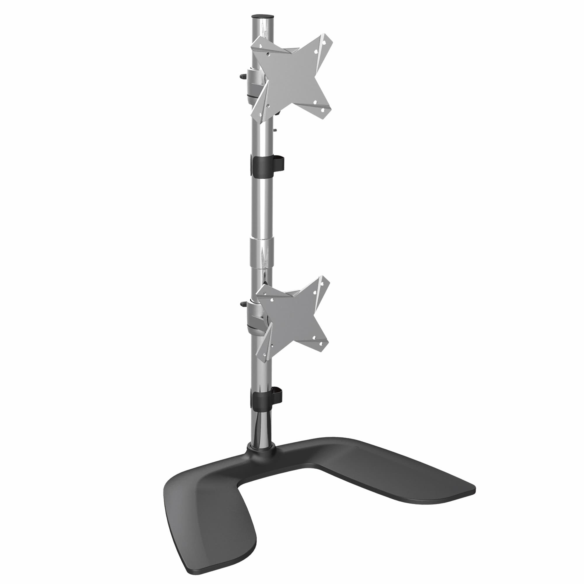 STARTECH STARTECH.COM VERTICAL DUAL MONITOR STAND - FREE STANDING MOUNT 27 INCH VESA 5 YR ARMDUOVS