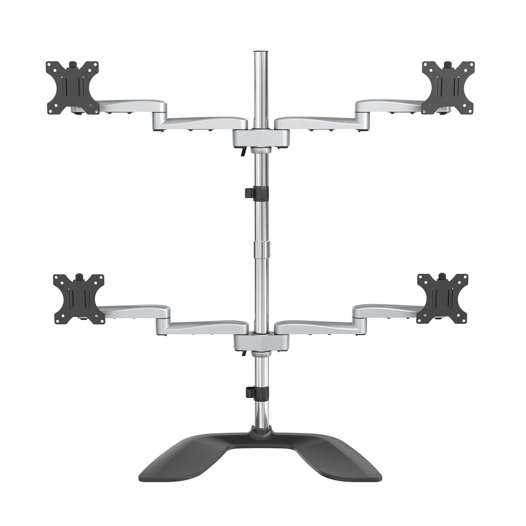 STARTECH STARTECH.COM QUAD MONITOR STAND - ADJUSTABLE 32" VESA DESKTOP MONITOR MOUNT 5 YR ARMQUADSS
