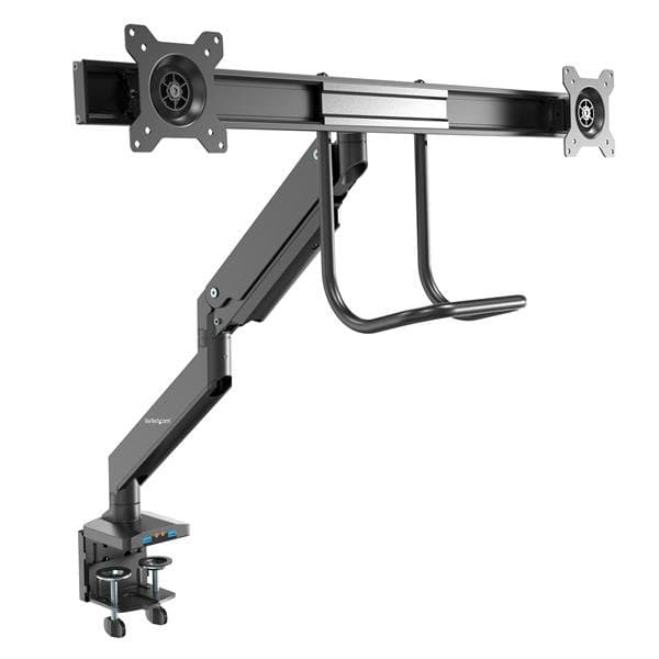 STARTECH STARTECH.COM DUAL-MONITOR ARM -2 USB 3.0 PORTS - GROMMET/DESK CLAMP, 2 YR ARMSLIMDUAL2USB3