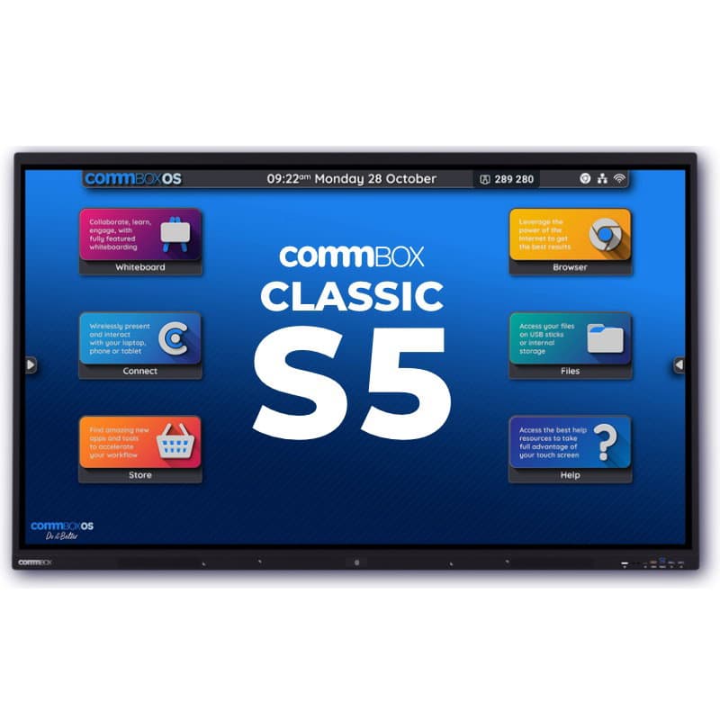 COMMBOX COMMBOX 65" 4K UHD INTERACTIVE CLASSIC DISPLAY (S5), 40-PT TOUCH, ANDROID CBIC65S5