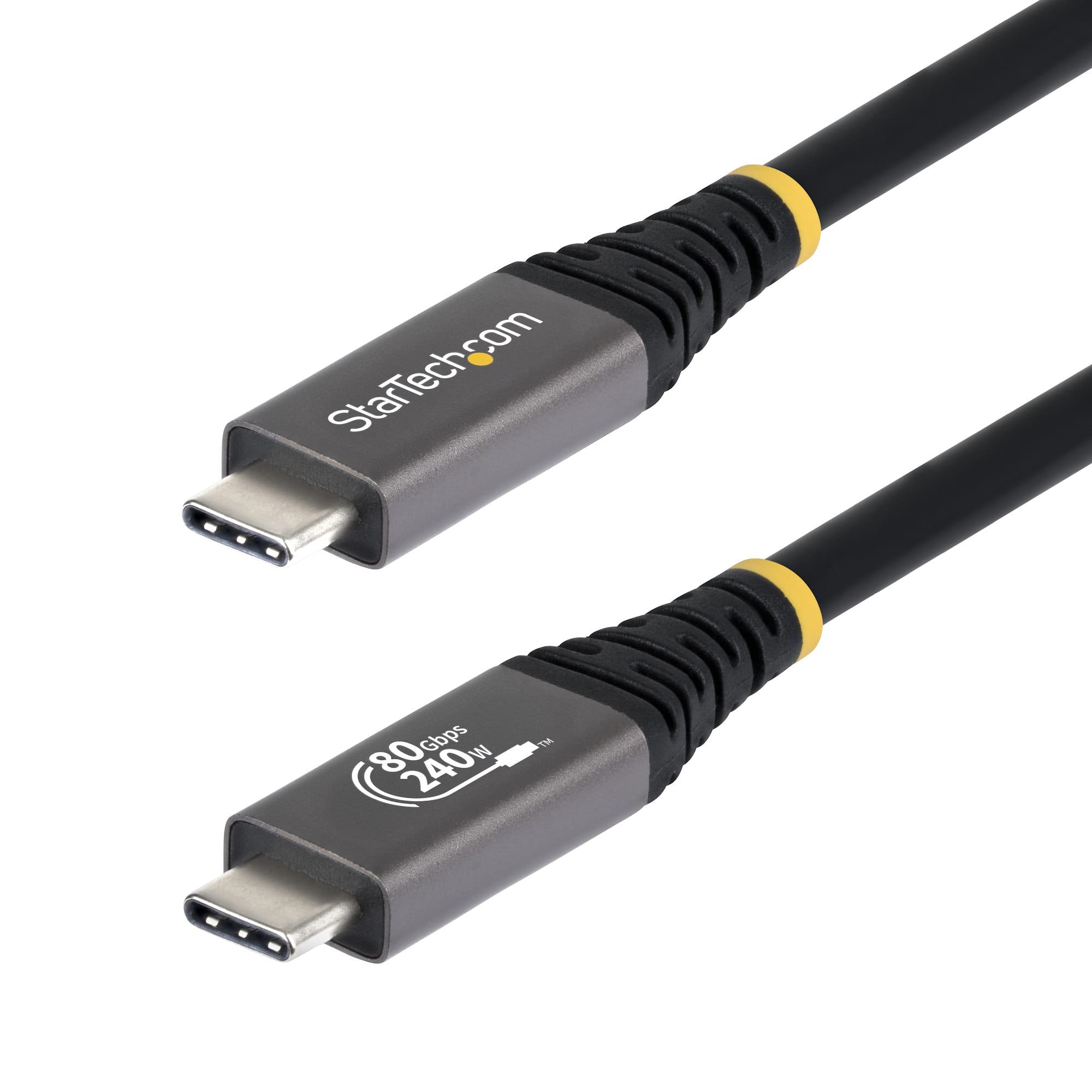 STARTECH STARTECH.COM 50CM (1.6FT) USB4 CABLE, USB-IF CERTIFIED USB-C CORD, 80GBPS, LTW CC50CM80GUSB4CABLE