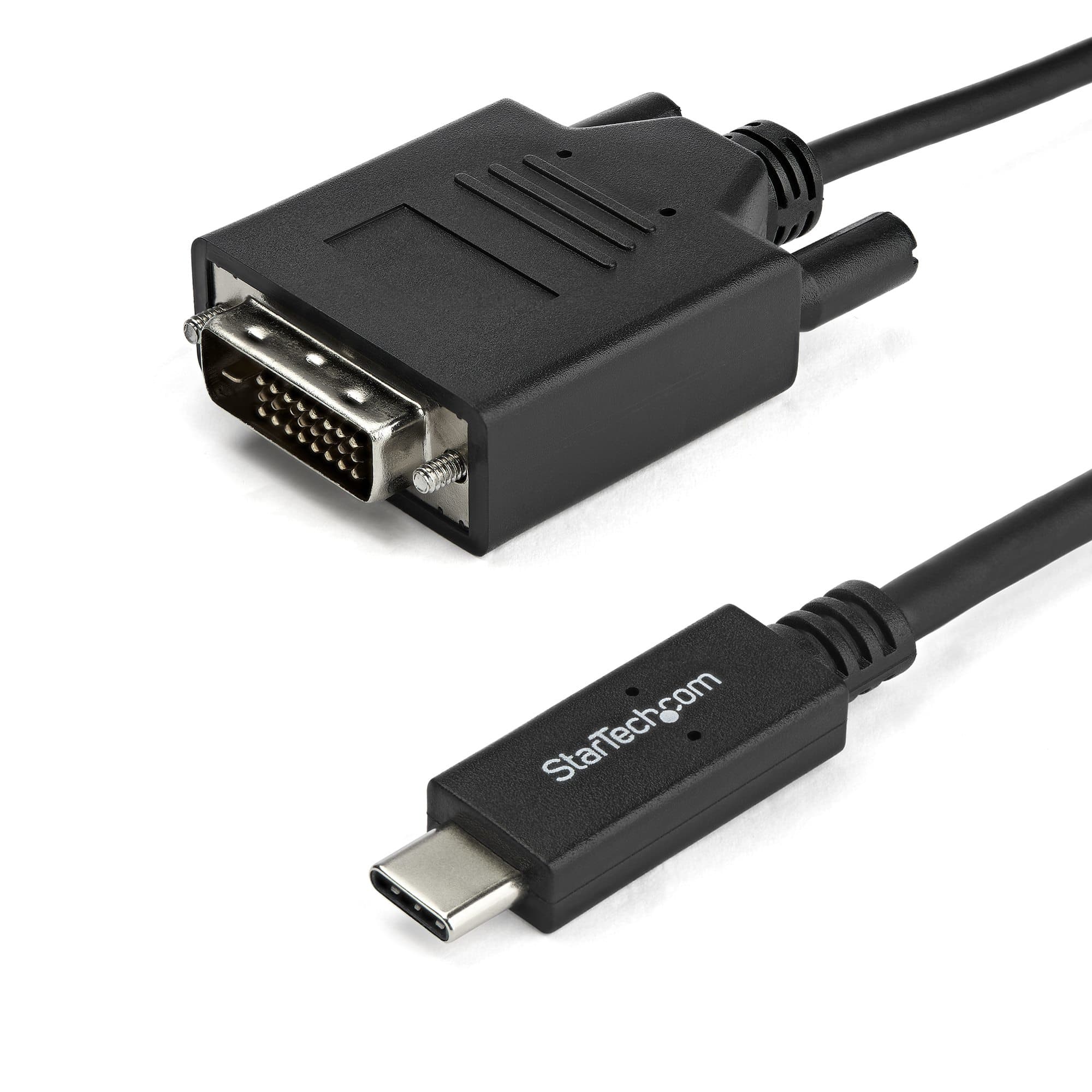 STARTECH STARTECH.COM 6FT (2M) USB-C TO DVI CABLE - USB TYPE-C TO DVI ADAPTER CABLE 3 YR CDP2DVIMM2MB