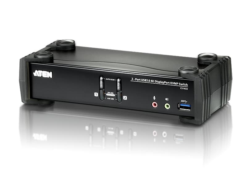 ATEN ATEN 2 PORT USB 3.0 4K DISPLAYPORT KVMP SWITCH CS1922-AT-U