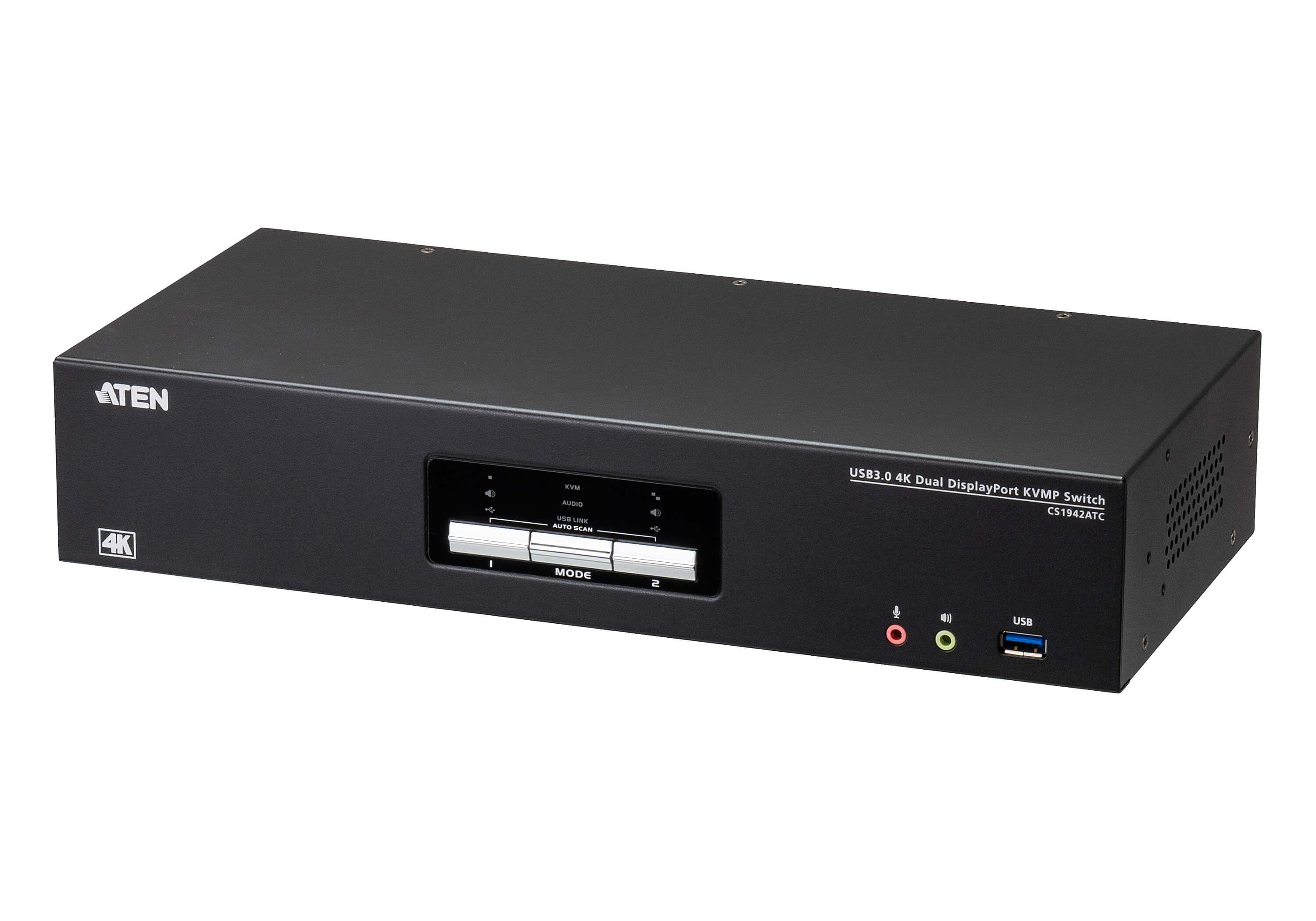 ATEN ATEN 2-PORT USB 3.0 4K DISPLAYPORT DUAL DISPLAY KVMP SWITCH FOR ATC CS1942ATC-AT-U