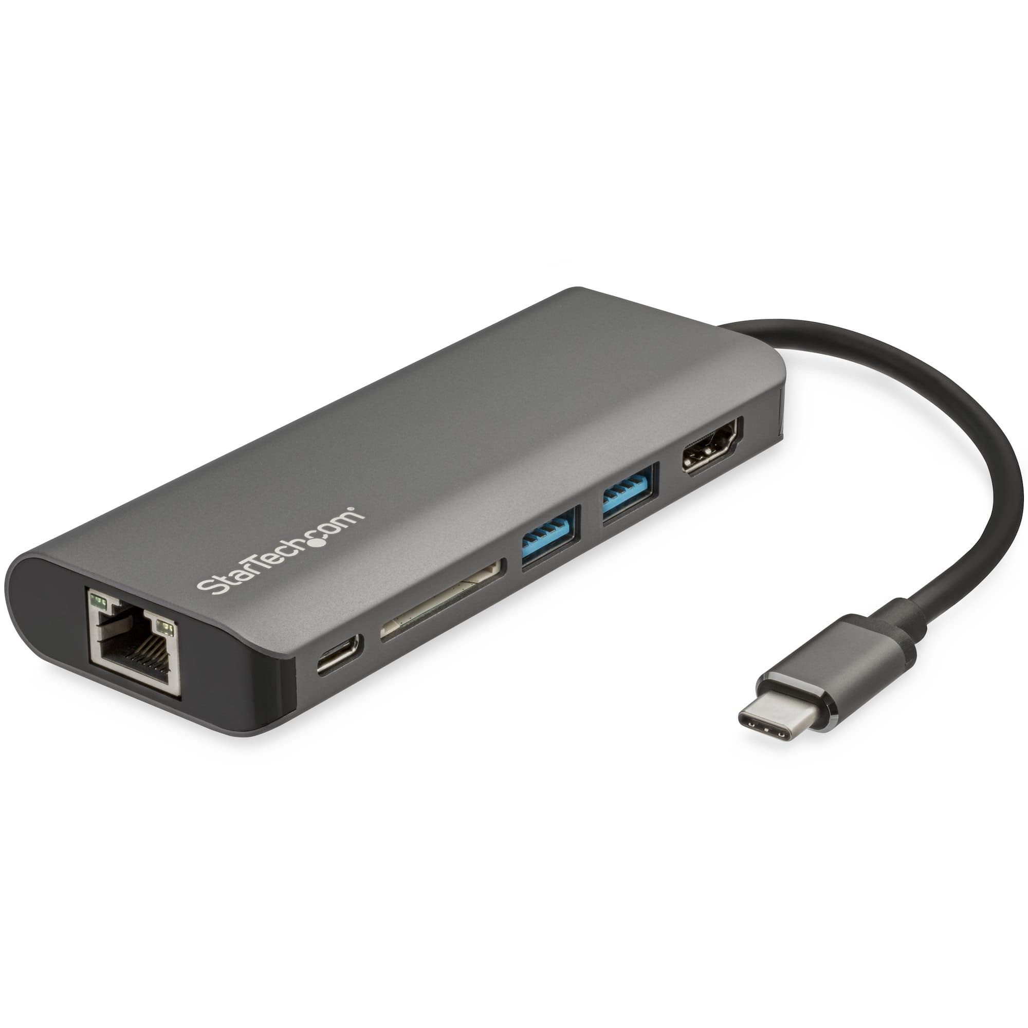 STARTECH STARTECH.COM USB-C MULTIPORT ADAPTER - USB-C TO 4K HDMI - PD 3.0/HUB/GBE/SD 3 YR DKT30CSDHPD3