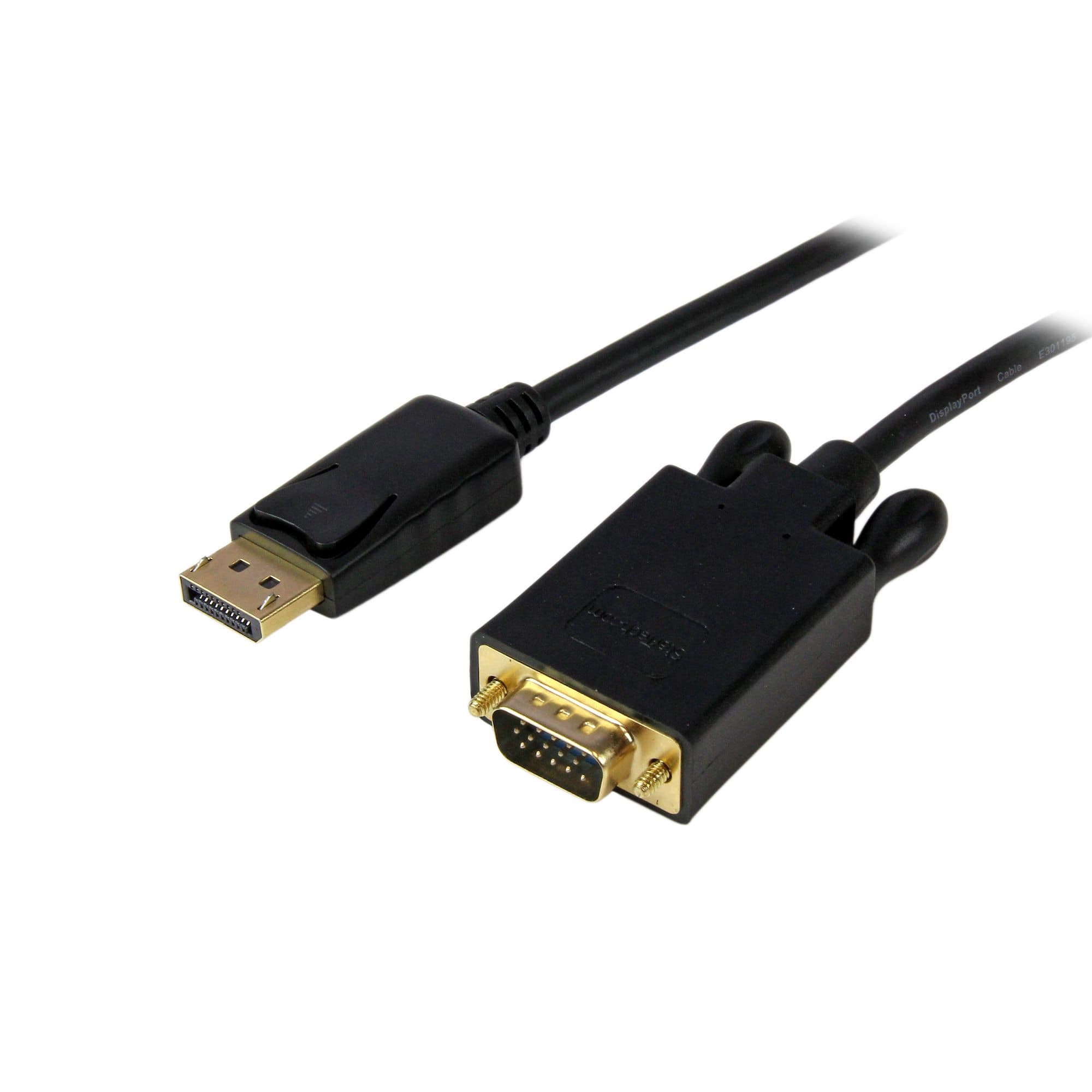 STARTECH STARTECH.COM 6FT DISPLAYPORT TO VGA CABLE - ACTIVE DP TO VGA ADAPTER CABLE 3 YR DP2VGAMM6B