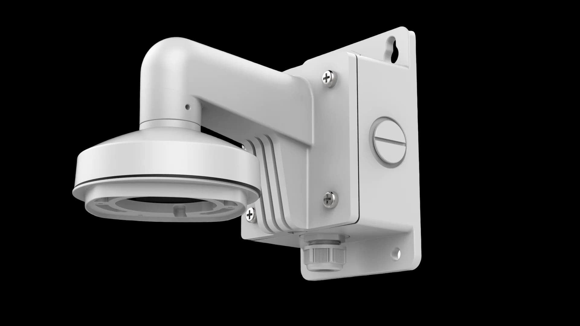 HIKVISION HIKVISION 1272ZJ-120B WALL MOUNT BRACKET WITH JUNCTION BOX SUIT 2CD25XX SERIES, 2YR DS-1272ZJ-120B