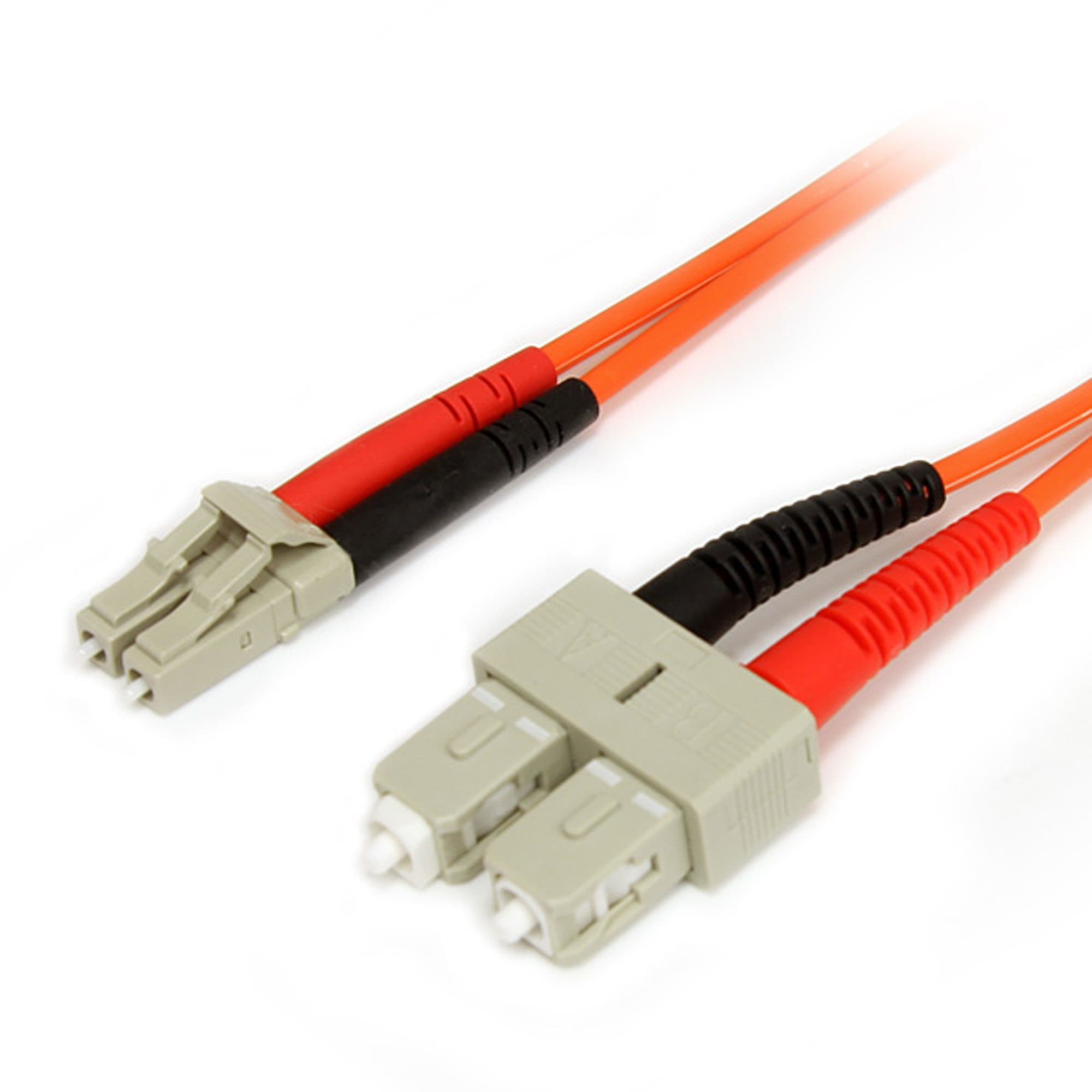 STARTECH STARTECH.COM 2M FIBER OPTIC CABLE - MULTIMODE DUPLEX 62.5/125 LSZH, LC/SC, LTW FIBLCSC2