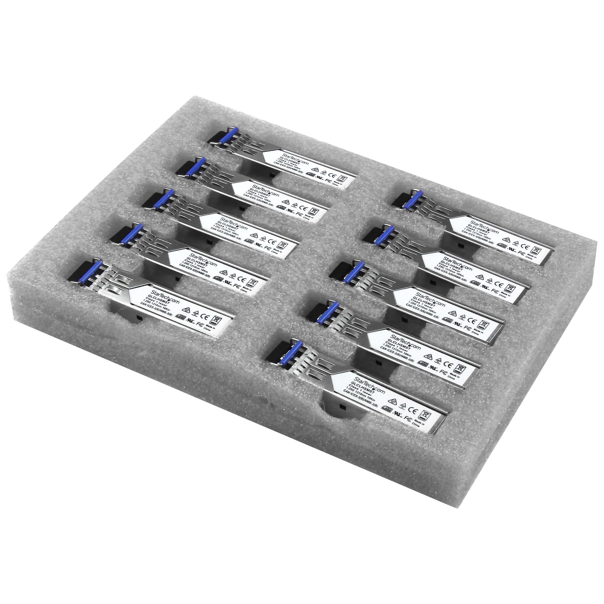 STARTECH STARTECH.COM GIGABIT FIBER SFP - 10 PACK - CISCO GLC-LH-SM COMPATIBLE, LTW GLCLHSM10PST
