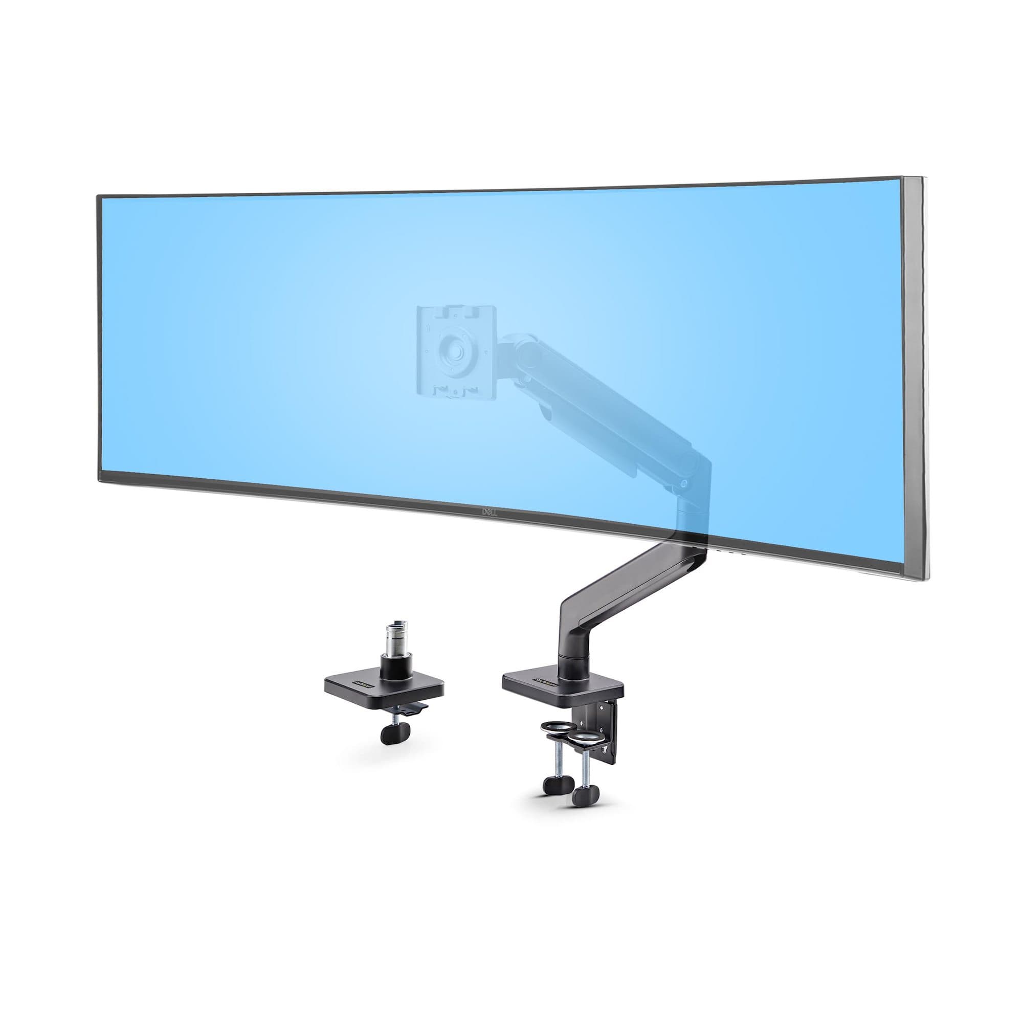 STARTECH STARTECH.COM MONITOR DESK MOUNT FOR 49" ULTRAWIDE CURVED SCREEN, MAX 44LB, 5 YR H1M1AG1-MONITOR-ARM