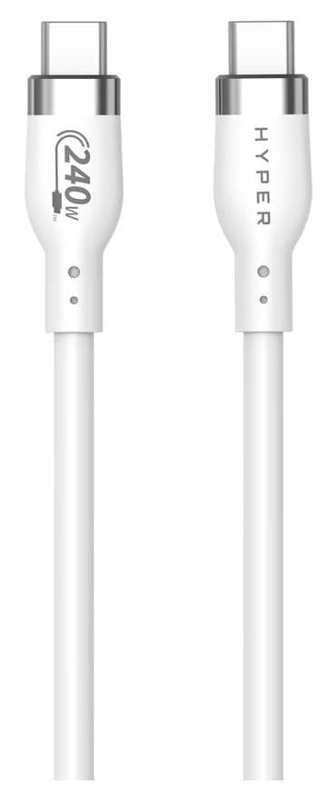 TARGUS TARGUS HYPERJUICE 240W SILICONE USB-C TO USB-C CABLE (1 METER) - WHITE HJ4001WHGL