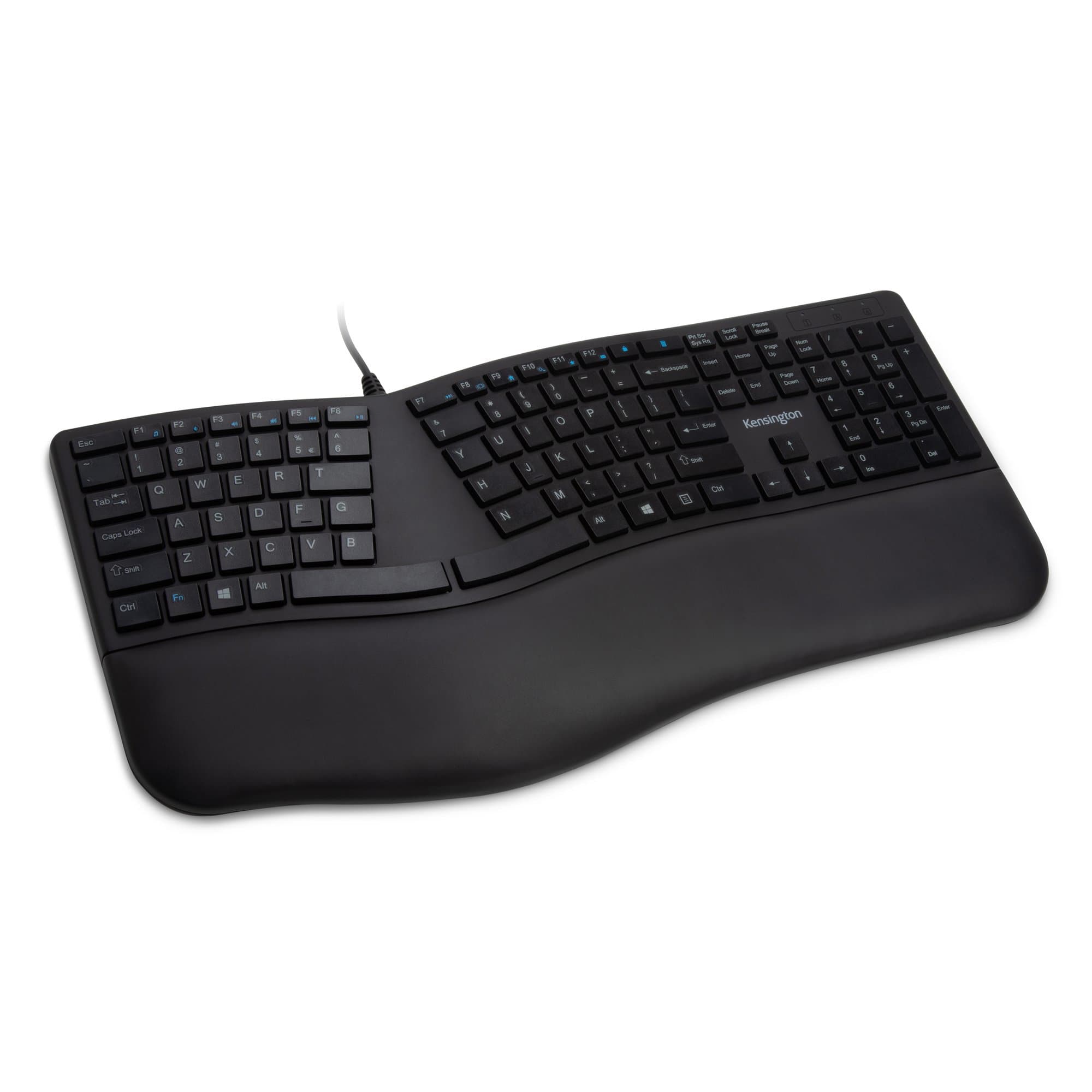 KENSINGTON KENSINGTON PRO FIT ERGONOMIC WIRED KEYBOARD - BLACK K75400US