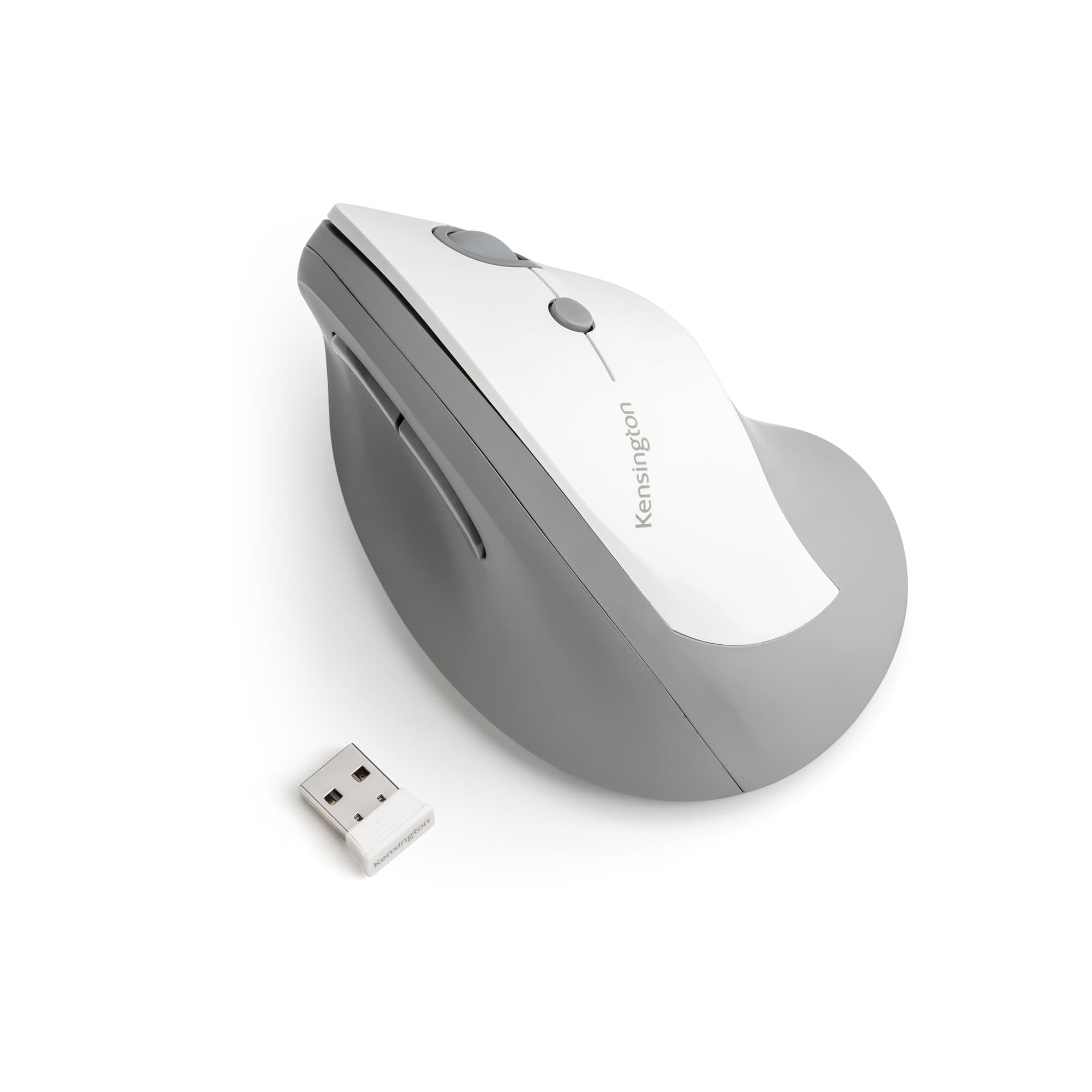 KENSINGTON KENSINGTON PRO FIT WIRELESS VERICAL ERGONOMIC MOUSE - WHITE/GREY K75520WW