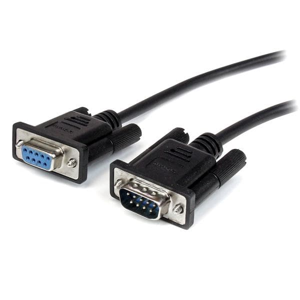 STARTECH STARTECH.COM 2M BLACK STRAIGHT THROUGH DB9 RS232 SERIAL CABLE - M/F LTW MXT1002MBK