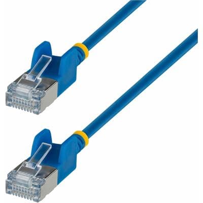 STARTECH STARTECH.COM 1.5M BLUE ULTRA SLIM CAT6A ETHERNET CABLE, SNAGLESS, FTP, LTW N6APATSTP34BLS150CM