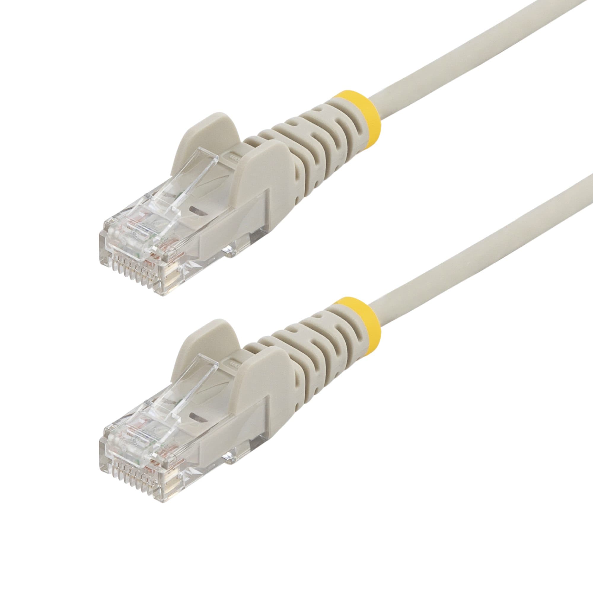 STARTECH STARTECH.COM 25CM GRAY SLIM CAT6 ETHERNET CABLE, SNAGLESS, 28AWG, LSZH, LTW N6PAT25CMGRS