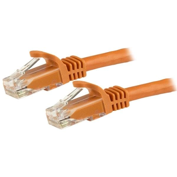 STARTECH STARTECH.COM CAT6 ETHERNET CABLE 1M ORANGE 650MHZ 100W SNAGLESS PATCH CORD LTW N6PATC1MOR