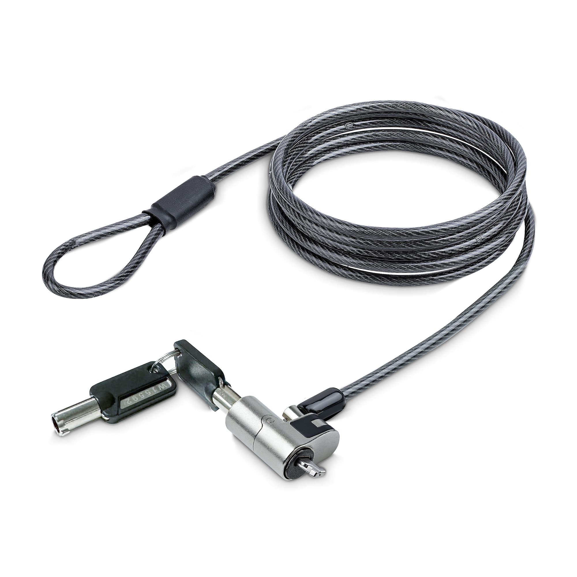 STARTECH STARTECH.COM NANO LAPTOP CABLE LOCK 6FT, KEYED CABLE LOCK FOR LAPTOPS 2 YR NANOK-LAPTOP-LOCK