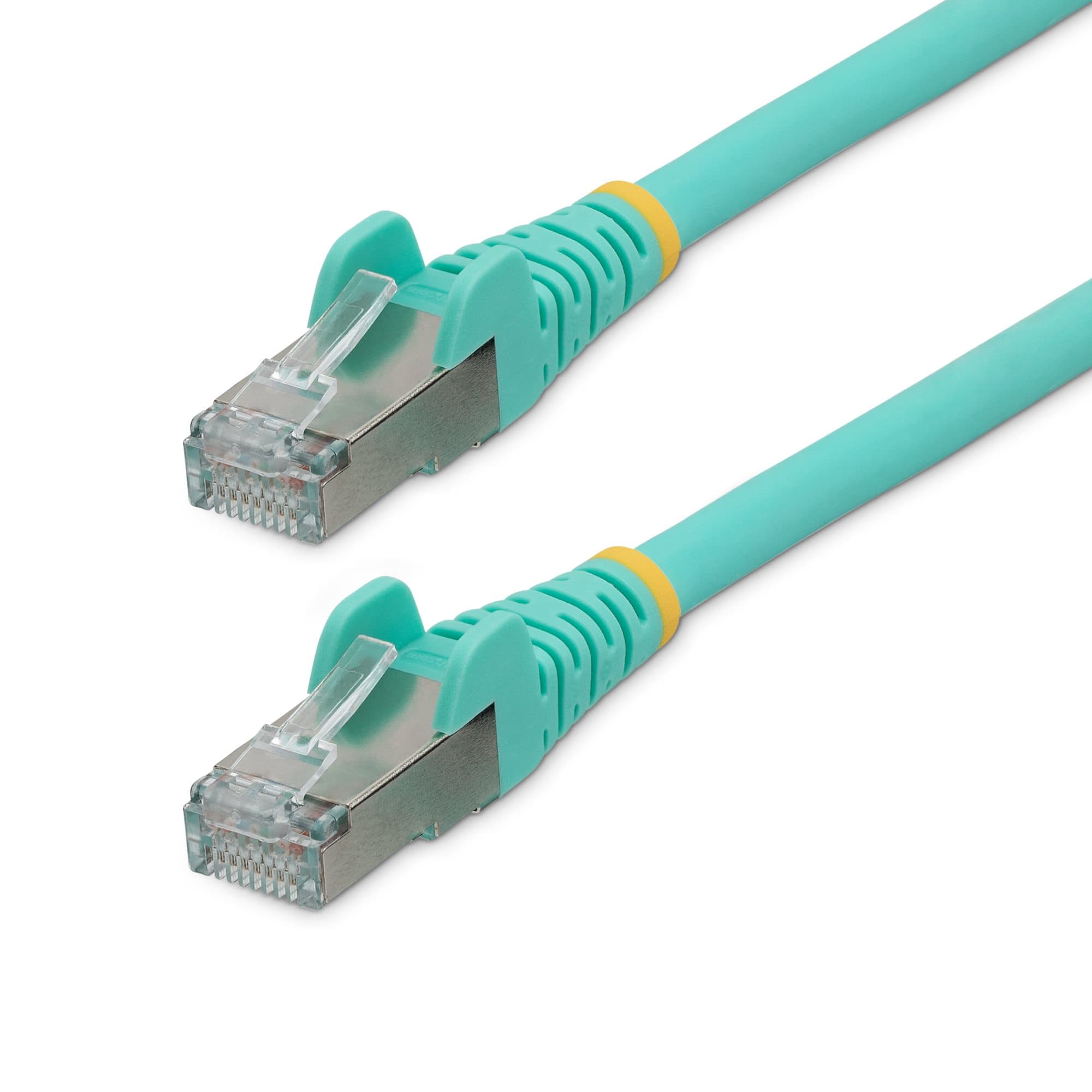 STARTECH STARTECH.COM 50CM LSZH CAT6A ETHERNET CABLE - 10GBE S/FTP 100W POE AQUA LTW NLAQ-50C-CAT6A-PATCH