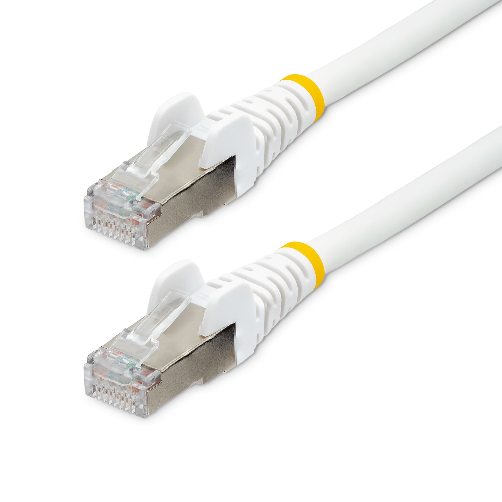 STARTECH STARTECH.COM 5M LSZH CAT6A ETHERNET CABLE - 10GBE S/FTP 100W POE WHITE LTW NLWH-5M-CAT6A-PATCH