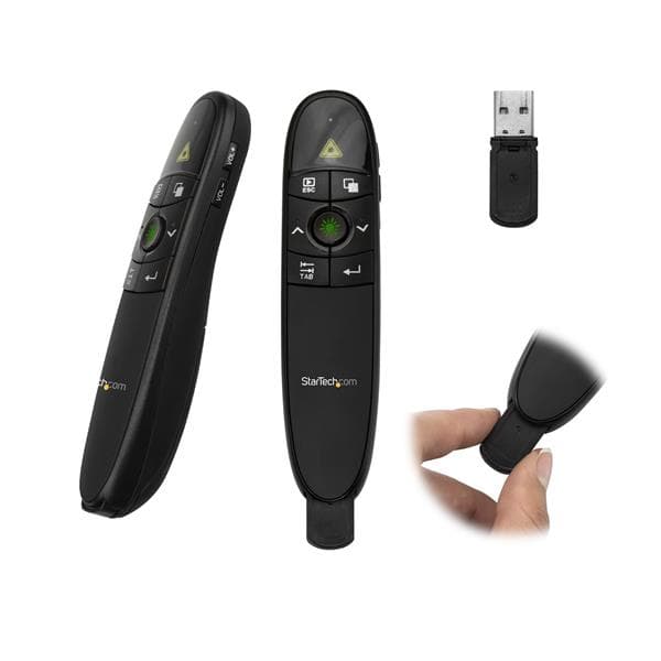 STARTECH STARTECH.COM WIRELESS PRESENTATION REMOTE WITH GREEN LASER POINTER - 27 M, 2 YR PRESREMOTEG