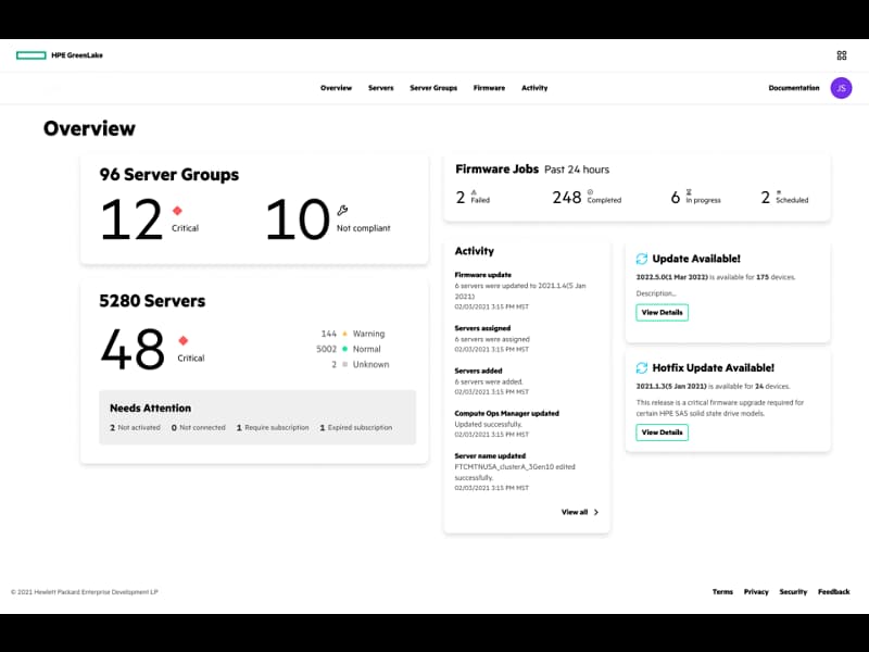 HPE HPE Compute Ops Management Standard 5yr Upfront ProLiant SaaS R7A12AAE